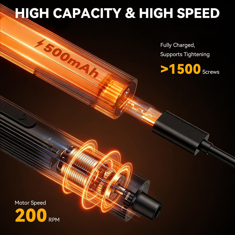 KELIN 156 in 1 Electric Screwdriver, Precision Power Screwdriver Set, 5 Torque Levels＆140 S2 Steel Magnetic Bits, Gifts for Men, Magnetic Repair Tool Kit for iPhone, PC, Laptop, PS4 PS5, Xbox, Watch
