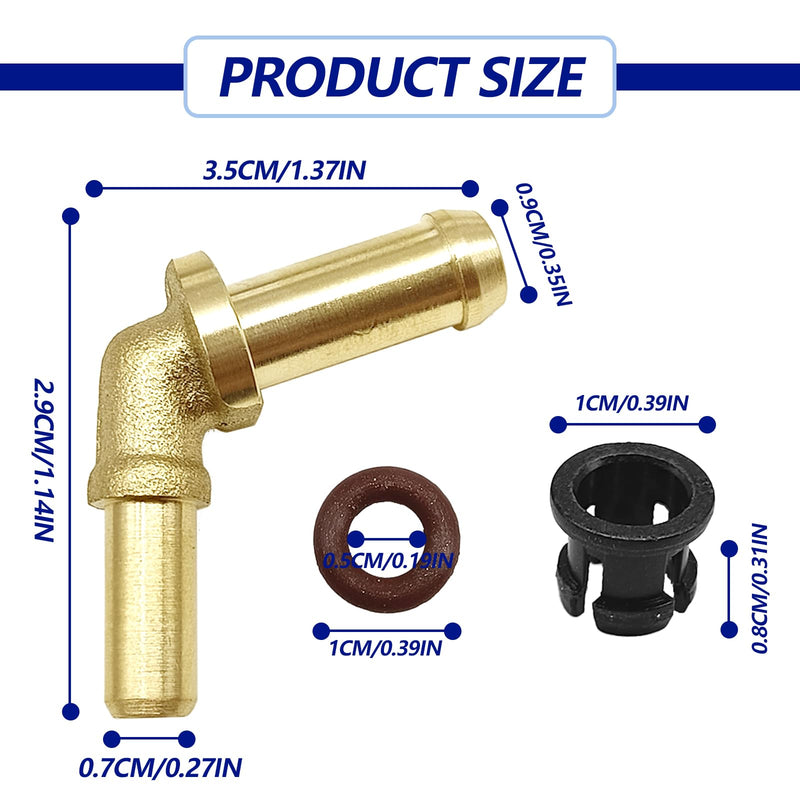 Thermostat Water Outlet Hose Connector LR048474 C2Z28258 LR049990 Compatible with Land Rover Sport Discovery Range Rover, Jaguar XJ XF XK 4 Velar 3.0 V6 5.0 V8