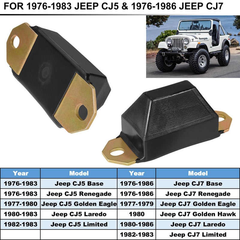 Universal Bump Stop Leaf Spring Bumper Set 9.9137G Fit For Many Cars, Trucks and SUVs, And For 1976-1983 Jeep CJ5 & 1976-1986 Jeep CJ7