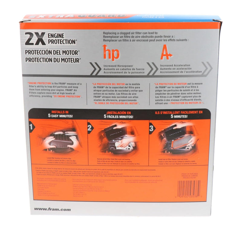FRAM Extra Guard Air Filter, CA10262 for Select Ford and Lincoln Vehicles 1 Filter