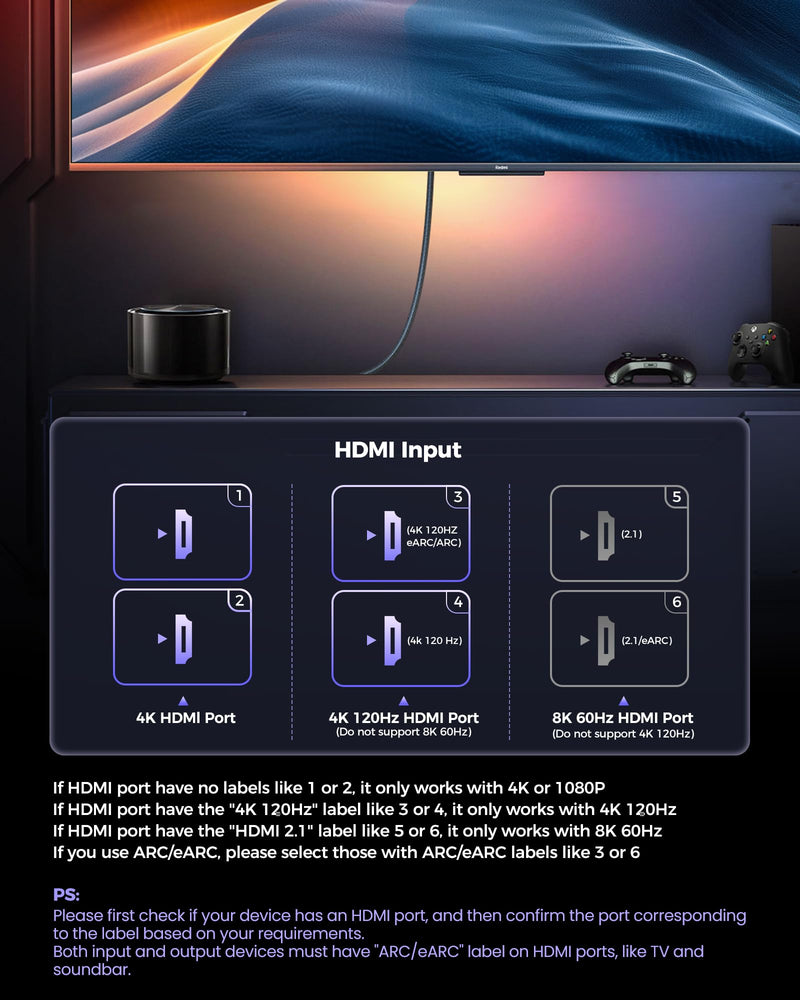 Silkland 10K 8K HDMI 2.1 Cable 2-Pack 10FT, (Upgrade Braided) Certified Ultra High Speed HDMI Cable [8K@60Hz, 4K@120Hz] 48Gbps, HDR, eARC, HDCP 2.2&2.3, Compatible for Soundbar/PS5/Xbox/Roku TV 10 Feet Grey