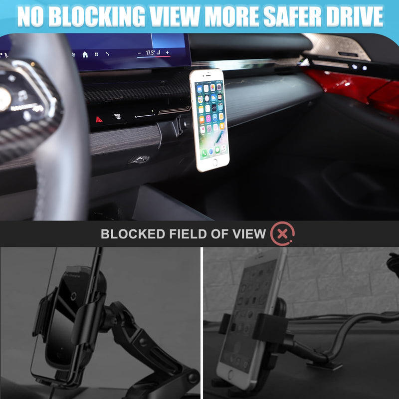 Car Phone Holder for 2024-2026 BMW 5 Series i5 G60 G68 530i 540i Accessories Centre Console Air Vent Rotatable Fixed Mobile Phone Mount Holder for Car Fit for iPhone Android Smartphones (Magnetic) F