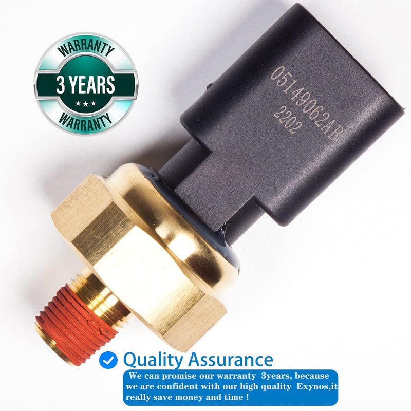 5149062AB for Dodge Ram 1500 2500 3500 Transmission Engine Oil Pressure Sensor Wrangler Aspen Cherokee Commander Liberty VW Oil Sending Unit 3.7 5.7 6.4L 5149064AA 5149062AA 1S6755
