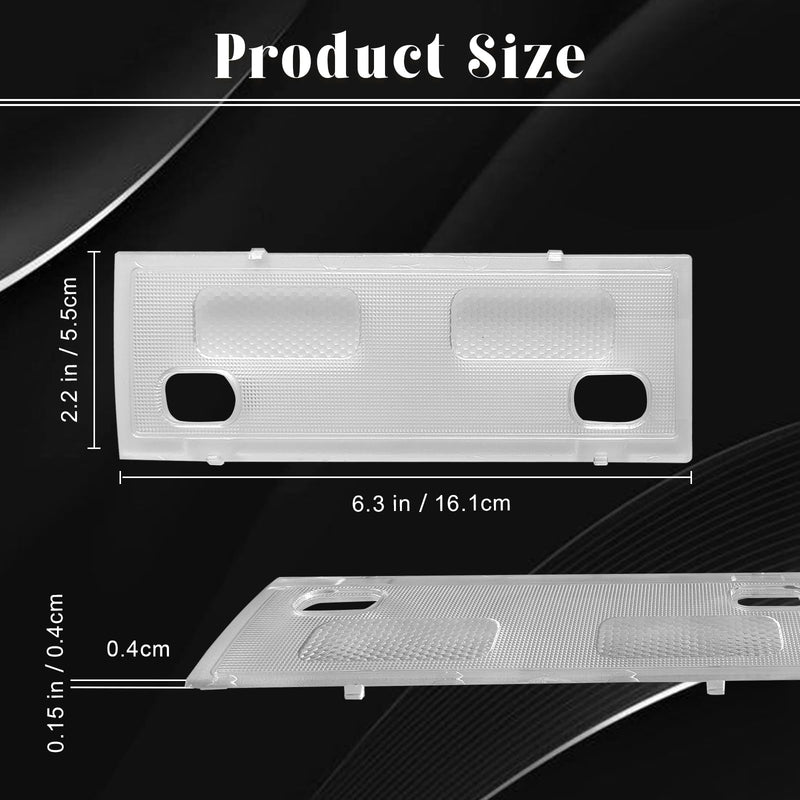 Clear Lens Interior Overhead Console Dome Light - Ceiling Cab Dome Lights Cover, Reading lamp Compatible with 07-13 Cadilac Escalade Avalanche Chevy Silverado GMC Sierra Yukon 15911049