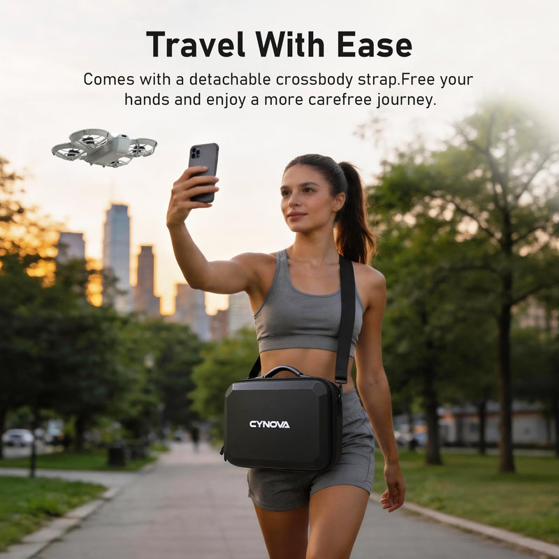 Hard Carrying Case for DJI NEO 2 Accessories | Portable Shoulder Bag for DJI Neo 2 Drone, RC-N3/RC-N2 Controller, Charging Hub & Batteries, Ideal for Outdoor Travel