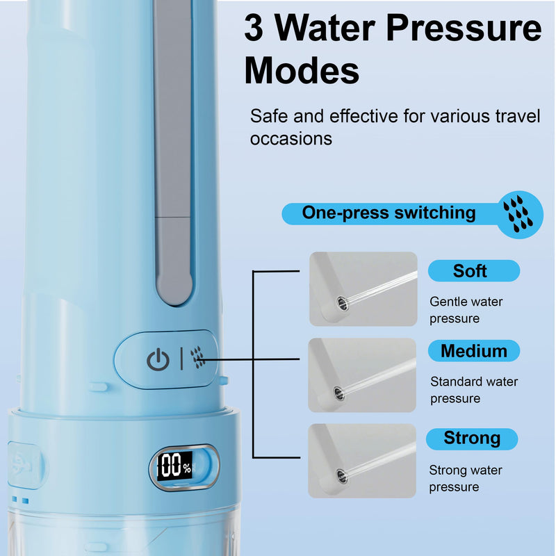 Electric Portable Bidet for Travel & Outdoor, Whisper-Quiet Handheld Sprayer with 3 Pressure Modes, 1600mAh USB-C Rechargeable, IPX7 Waterproof (Sky Blue) 1 Sky blue