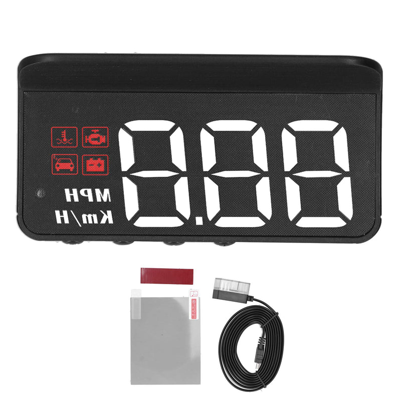 OBD2 HUD Multi Function Gauge with Alarm, Reminder for Speed, Temperature, Voltage