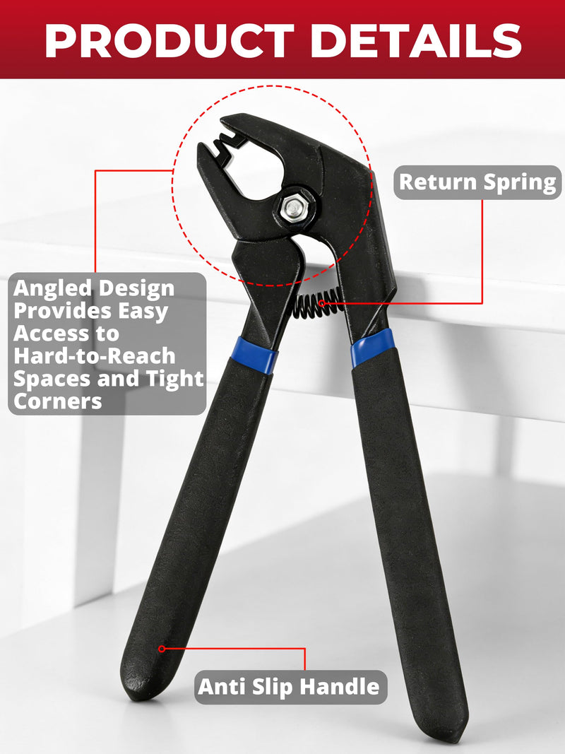 11PCS Panel Fixing Clamps with Pliers, Automotive Body Panel Holding Tools for Welding Clamping, Anti-Rust Sheet Metal Holder for Dent Repair and Bodywork