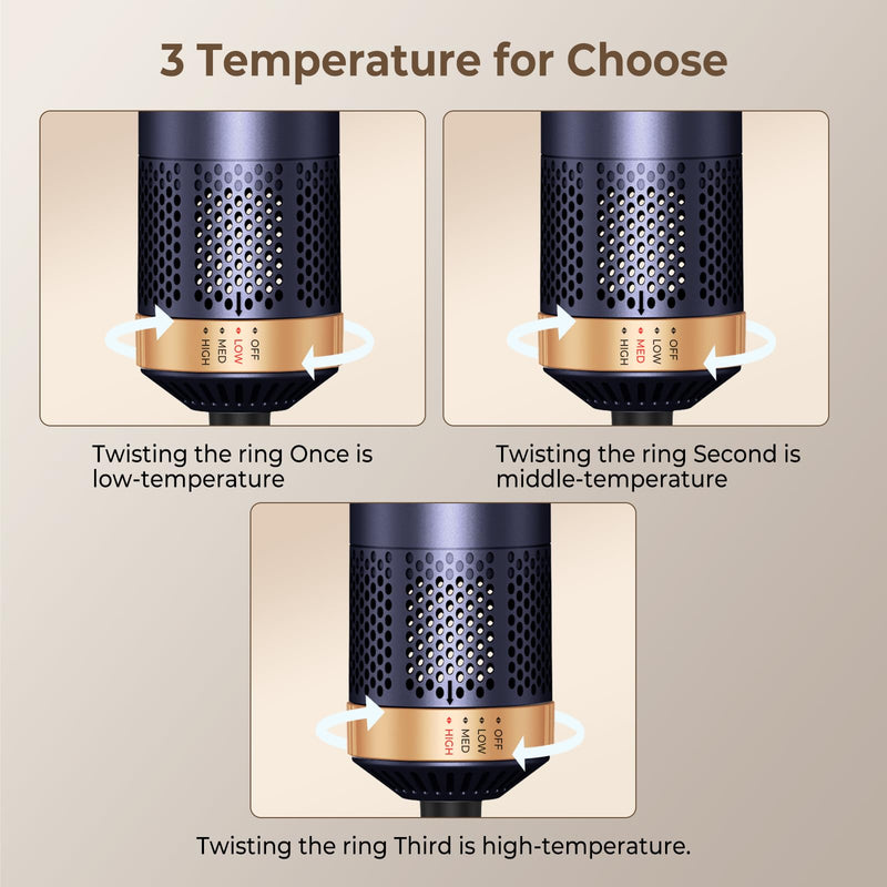 5 in 1 Hair Styler Airbrush Hairstyer Air Brush 5 in 1 Air styer | Airstyler Multi-Blow Dryer Brush Set with Curl, Straighten, Wavy, Smooth, Magic Styler for All Hair Types and Lengths Blue