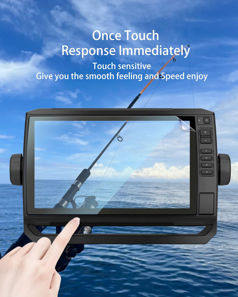 Gar*min Fish Finder Echomap【UHD】 9Inch Nano Screen Protector for Gar*min Echomap UHD 92sv 93sv 94sv 95sv Chartplotters Touchscreen EchoMAP Boat GPS Anti-Scratch HD Clear[NOT for UHD2 9"]
