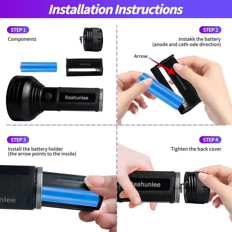 Auto Air Conditioner Leak Detector Tool Flashlight Oil AC UV Dye Leak Test Detection Kit Pro 68 LED Flashlight with UV Protective Glasses