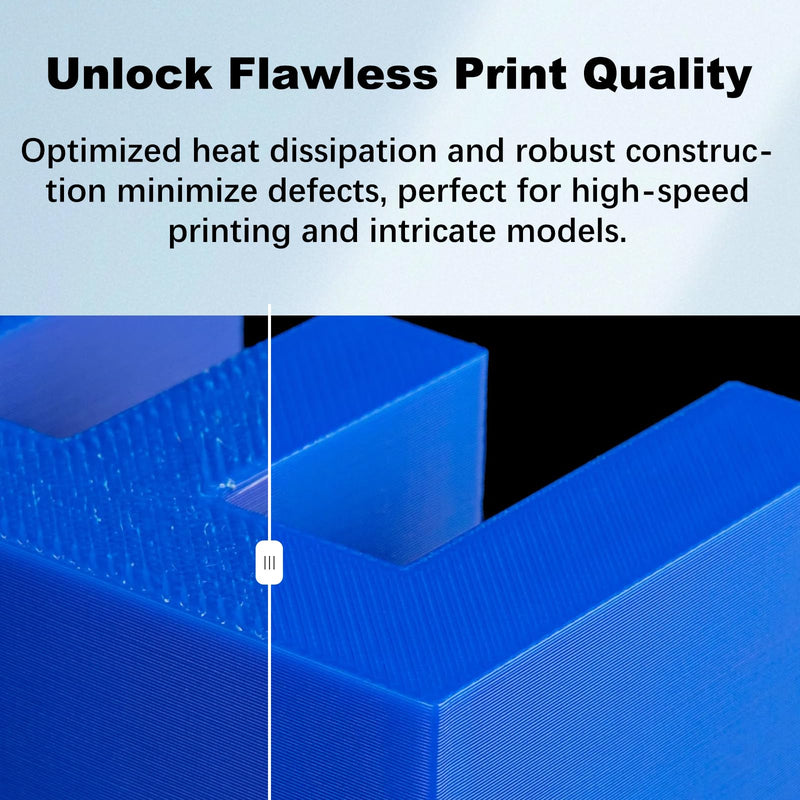 0.2MM 0.4MM Centauri Carbon Hotend Kit with Fully Hardened Steel Nozzle Wear Resistant & High-Temp Resistance of 500℃ for Elegoo CC 3D Printer, Extra 2 Pcs Silicone Sock and 2 Pcs Nozzle Wiper 0.2/0.4MM