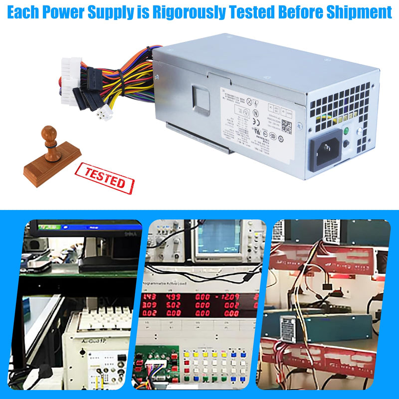 D250AD-00 H250AD-00 250W Power Supply L250NS-00 F250AD-00 PSU Compatible with Dell Optiplex 390 3010 990 790 DT 530s 537s 540s 545s 546s 560s 570s 580s Vostro 200s 220s 230s 400s Studio 540s Slim DT