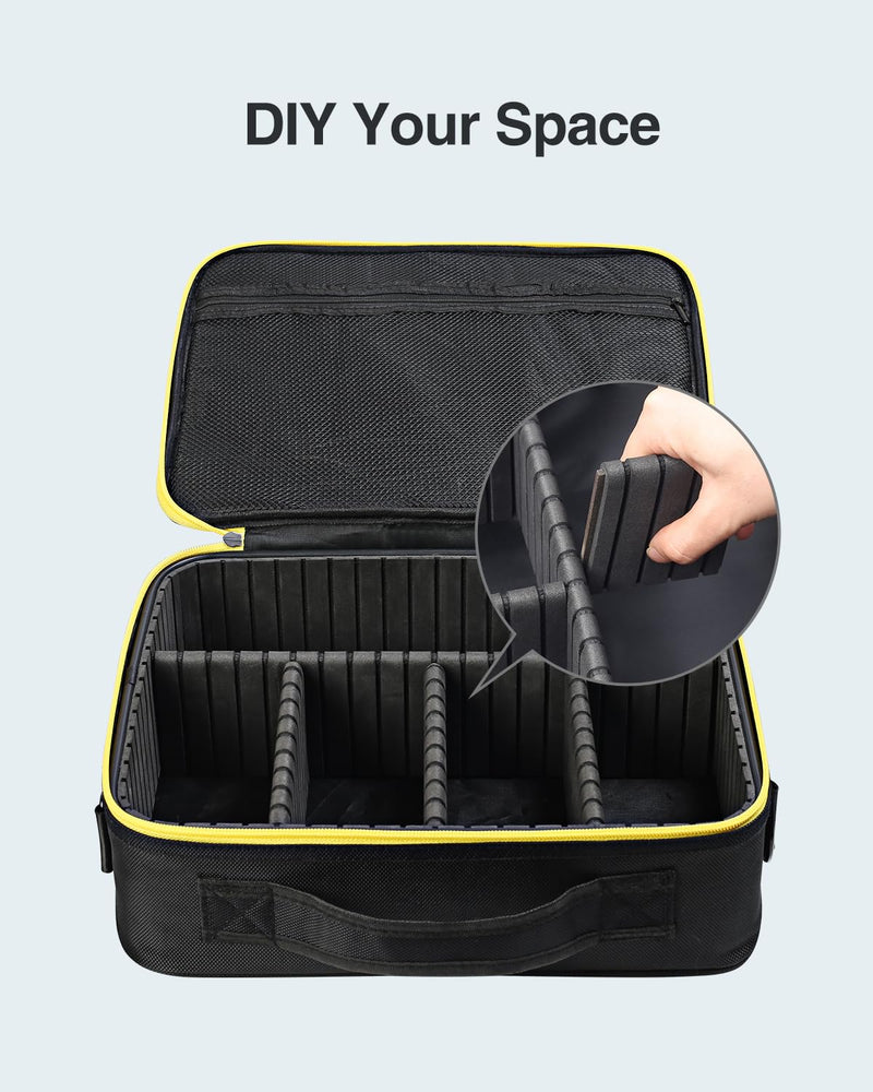 Luxtude Hard Tool Case for DEWALT 20V MAX XR Oscillating Multi-Tool DCS354B/ DCS356B, Portable Storage Cases Carrying Holder Organizer for DEWALT 20V MAX XR Battery & Charger (Case Only)