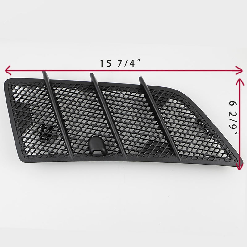 1648804305 Hood Air Vent Cover Left Right for Mercedes W164 ML350 ML450 ML550 ML63 AMG GL320 GL350 GL450 GL550 Class 2008-2011, Pair Hood Air Vent Grille Cover Replaces# 1648804405