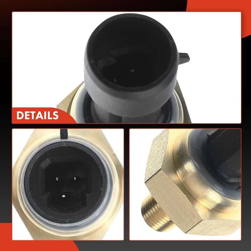 A-Premium Exhaust Back Pressure Sensor EBP [W/ 3Pins] Compatible with [8Cyl 5.4L 6.0L 7.3L] Ford F-250 F-350 F-450 F-550 Super Duty F59 E-350 E-450 E-550 Econoline Excursion - Replace for# 4C3Z9J460A