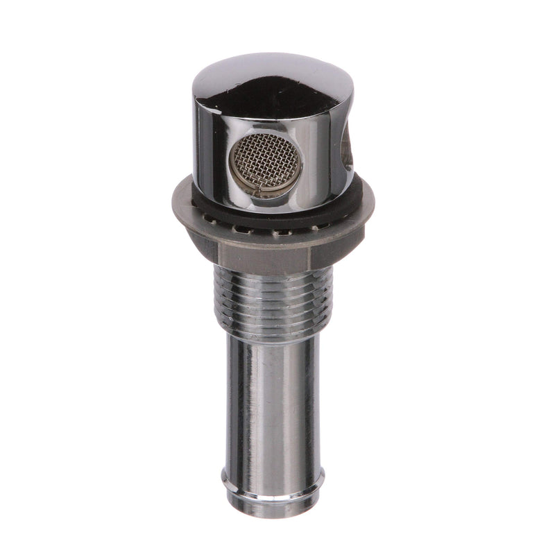 Seachoice Thru Hull Fuel Tank Vent, Chrome-Plated Brass, 5/8 In. Straight