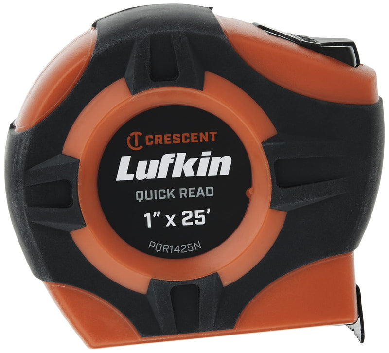 Crescent Lufkin Tape,1"X25', Quickread, Hi-Viz Orange - PQR1425N 25 Foot Quickread