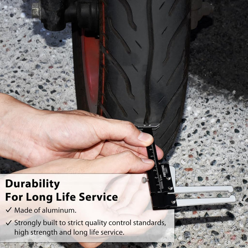 Disc Brake Micrometer Metric Brake Disc Depth Measuring Caliper, 0-60mm High Precise Tire Tread Depth Gauge 0.1mm Accuracy Portable, Manual Auto Brake Disc Depth Gauge