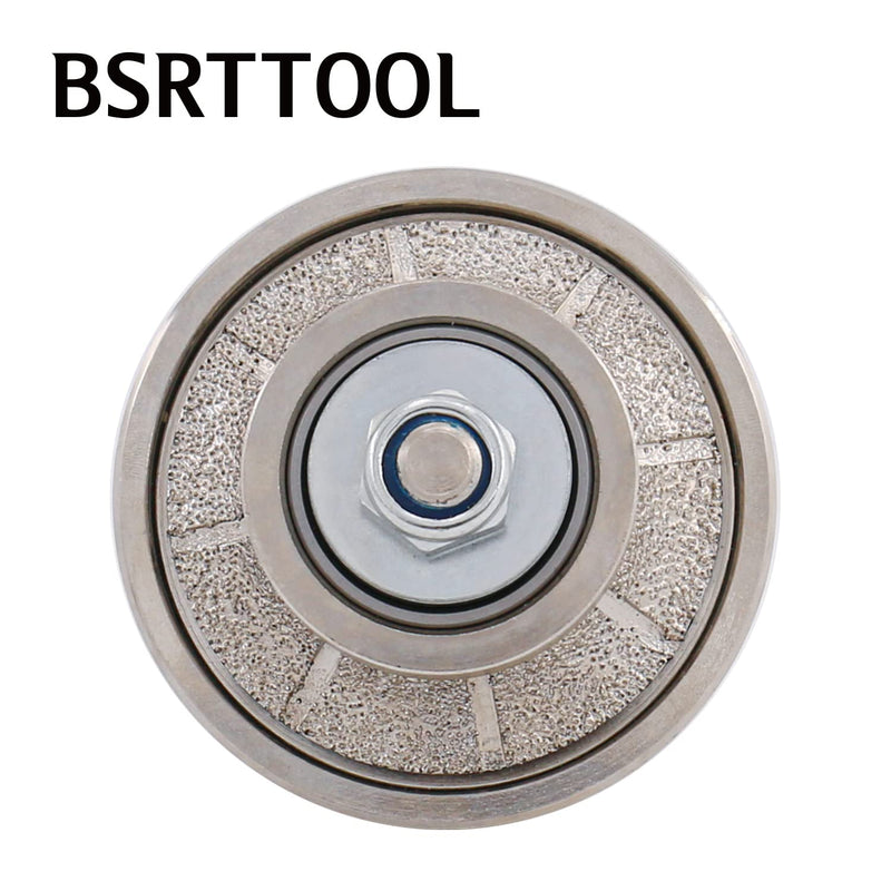 B10 Diamond Hand Profile Wheel Router Bit Profiler Vacuum Brazed for Granite Concrete Marble Edge 5/8-11 Thread (B10) B10
