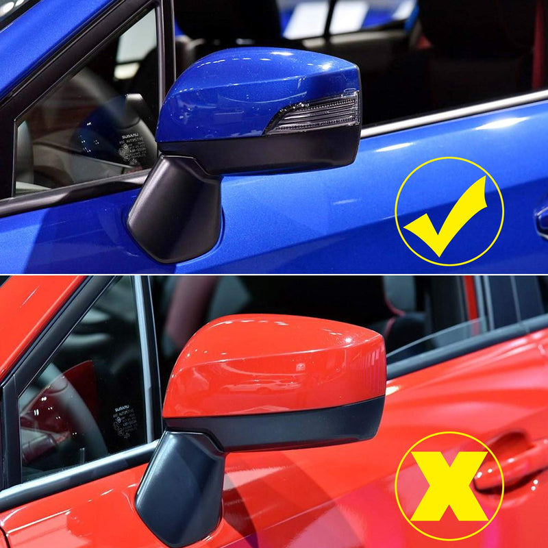 HIGH FLYING Car Exterior Rear View Side Mirror Cap Cover ABS for Subaru WRX STI 2015-2021 (Without Turn Signal Lights) Review Mirror Cap without Turn Signal Lights