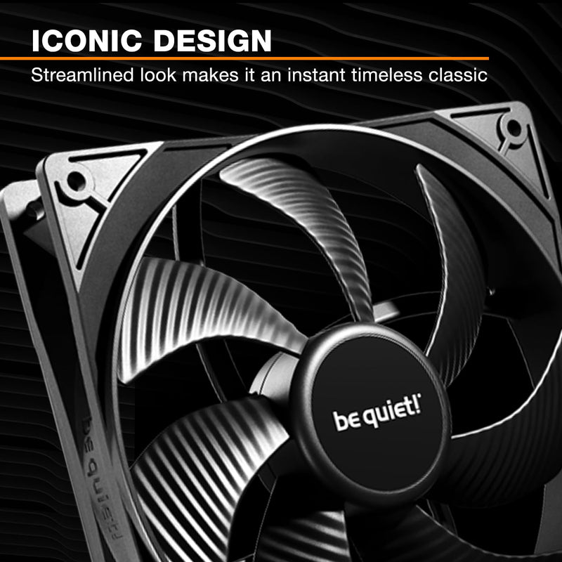 be quiet! Pure Wings 3 120mm PWM Triple Pack, 3 Included, high top-end Speed, Low Minimum RPM, Optimized Fan Frame, Newly Designed Fan Blades Black