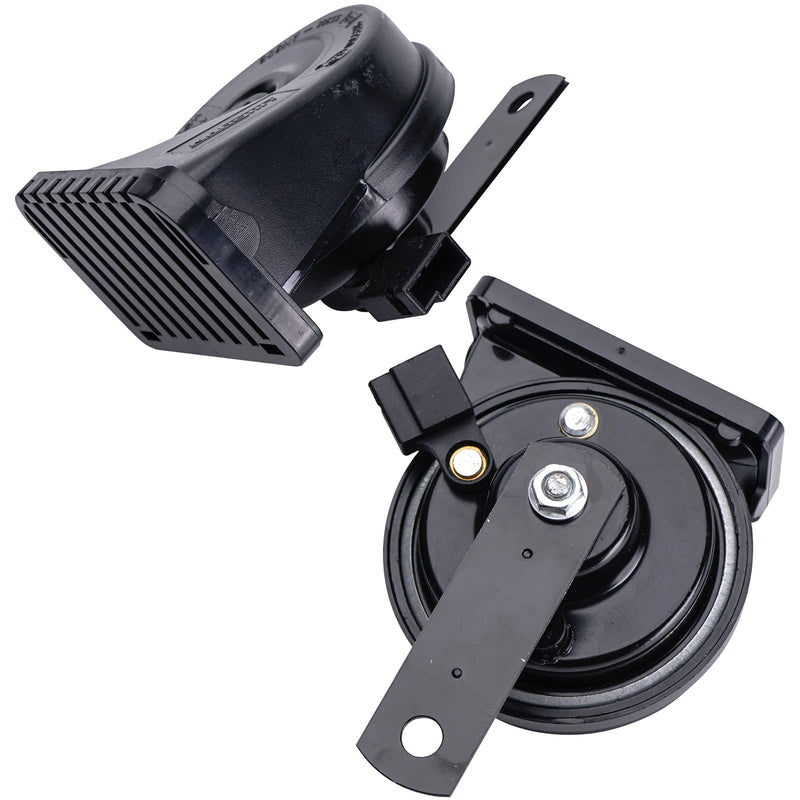 Car Horn for Toyota with 1 to 2 Plug Compatible with Toyota, 12V Waterproof Dual-Tone Electric Snail Horn Train Horns Kit for Car Black with harness plug for toyota 12V Replacement for Toyota