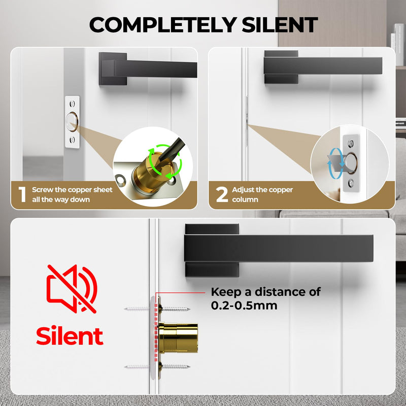 Silent Ball Catch, Adjustable Strong Magnet Door Catch，Using Noise Free, Replacing Door Ball Catch, with Identical Installation Dimension(8 Pack, Silver) 8Pack