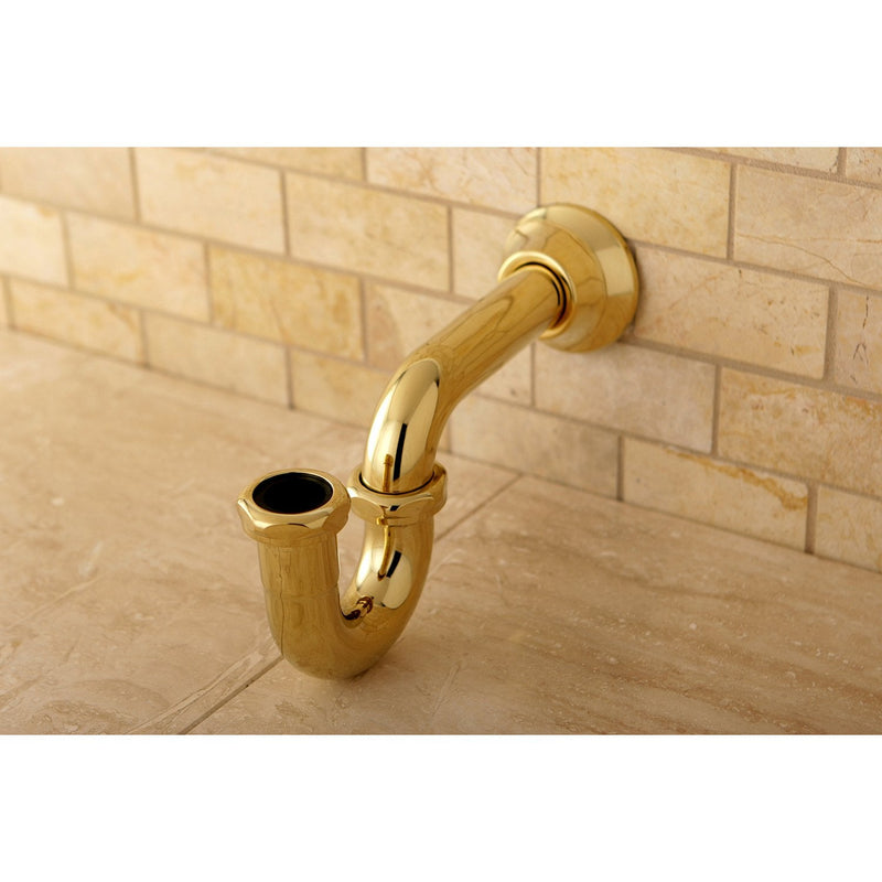 Kingston Brass CC2182 Faucetier Decor 8-Inch P-Trap, Polished Brass