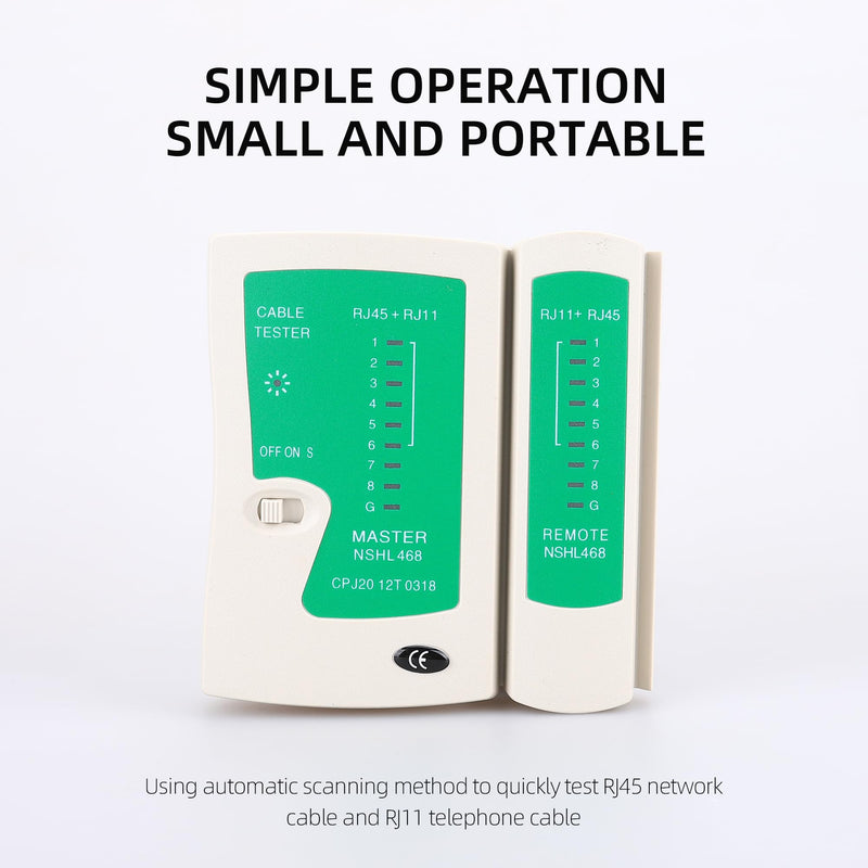 Network Tester RJ45 RJ11 RJ12 CAT5 CAT 6 UTP Network LAN Cable Tester Test Tool NSHL-468 NHSL-468