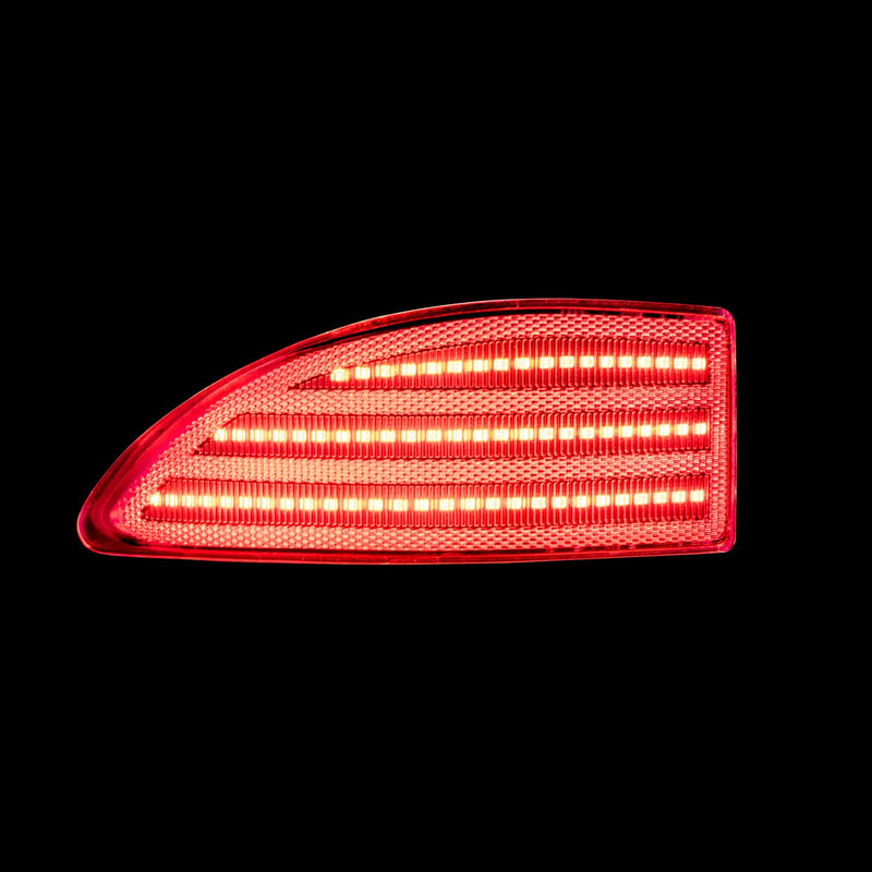 LED Rear Bumper Reflector Lights Compatible with Lexus IS250/IS350 2006-2012 Sedan (NOT for IS-F/Convertible) w/2 Functions Running +Brake Light Stop Tail Lamps Transparent Lens Clear(2Functions)