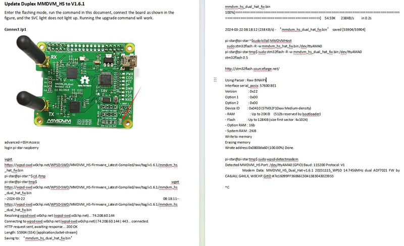 AURSINC MMDVM Duplex Hotspot Module Dual Hat V1.5.2 Support P25 DMR YSF NXDN DMR Slot 1 + Slot 2 for Raspberry Pi, Pi Zero with USB Port (Without OLED) Without OLED