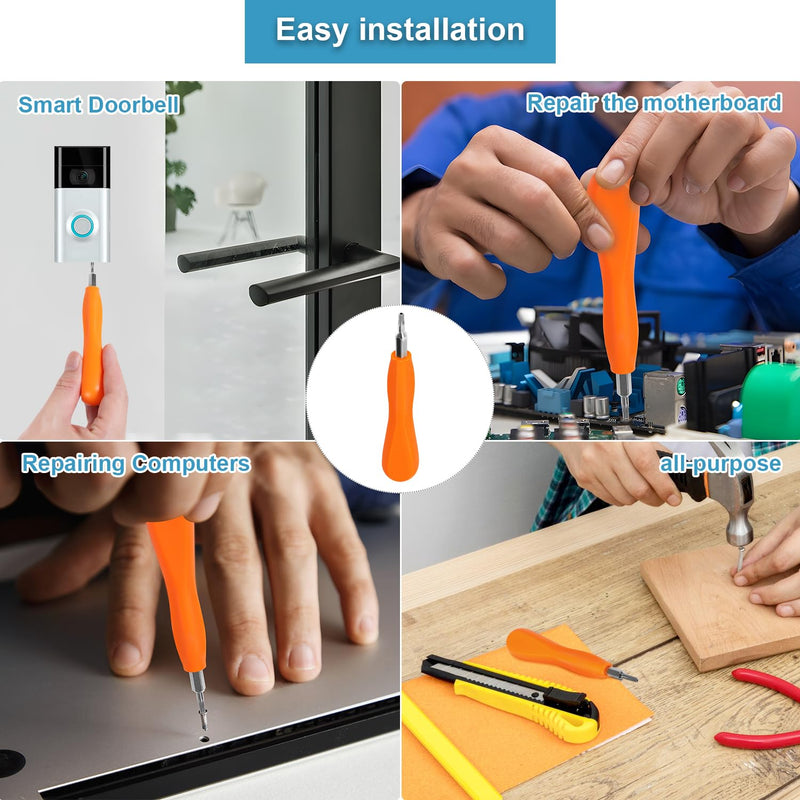 R/ing Screwdriver Replacement for WiFi Password Reset and Battery Change, Torx T6 T15 Bit Screwdriver for Ring Video Doorbell