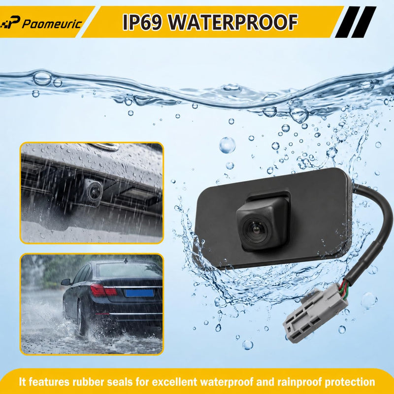23378804 Rear View Backup Camera Compatible for Chevy Tahoe Suburban for GMC Yukon/Yukon XL for Cadillac Escalade/Escalade ESV Back up Camera for Cars Replaces 23404613 23432248 Black