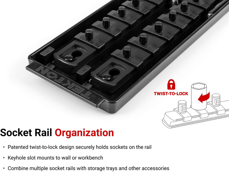 TEKTON 1/4 Inch Drive 12-Point Socket Set, 22-Piece | SHD90213 22-Piece (5/32-9/16 in.) Shallow