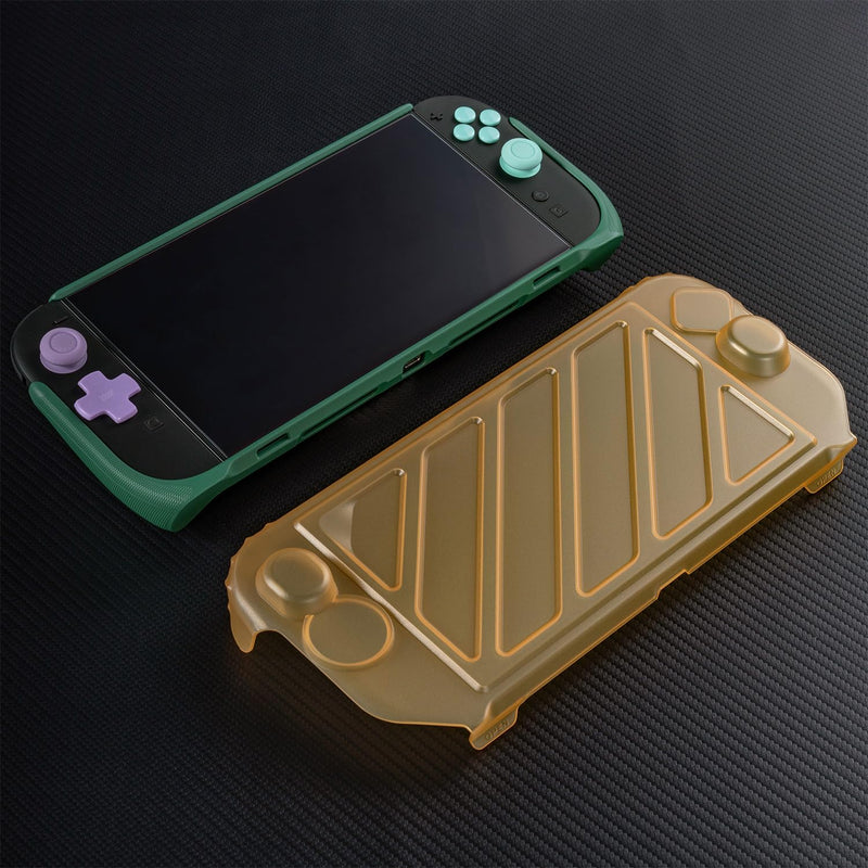 Savage Raven by Skull & Co. StandGrip Front Cover Bundle for Nintendo Switch 2: Protective Case with Textured Grips Full Protection and Hard-Shell Front Cover - Yellow/Green Front Cover [Yellow]+ StandGrip [Green]