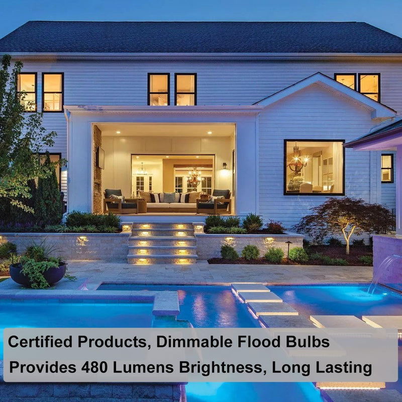 PAR20 Flood 39W 120V 480 Lumens, 6pcs High Output PAR20 Halogen Light Bulb Warm White 2800K, 39W PAR 20 Dimmable with E26 Base, Long Lasting PAR 20 Flood Light Bulb for Indoor Outdoor 39 W- 6 Pack