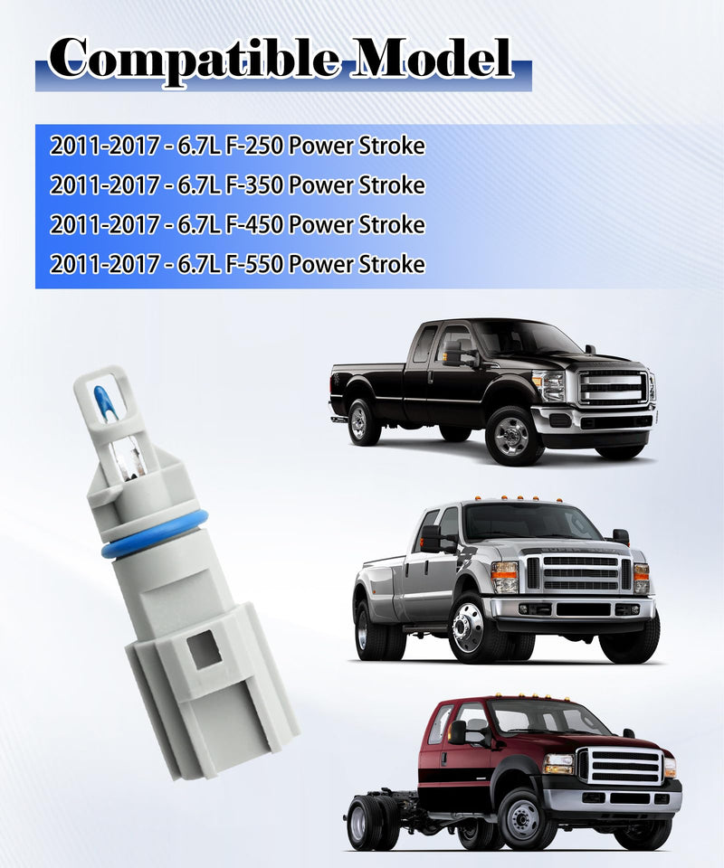 4R8Z12A697A Intake Air Temperature(IAT/CACT) Sensor Fit for 6.7L Power Stroke Ford F250 F350 F450 F550 2011-2017,Replaces DY1146, 4R8Z-12A697-A