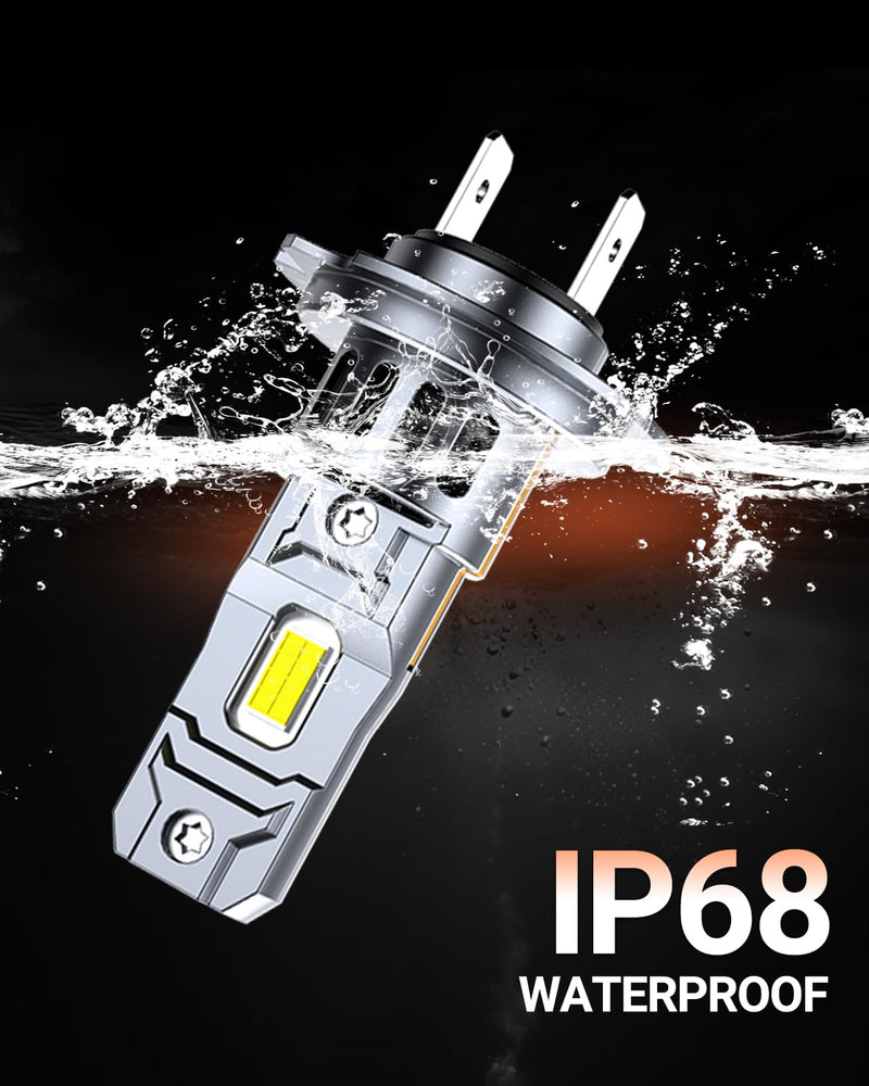  [AUSTRALIA] - Sealight Η7 Bulbs 50,000LM Brightness With 52W Power, 6500k Eye Protection, Η7 Lights 70000+ Lifespan, Pack of 2 H7