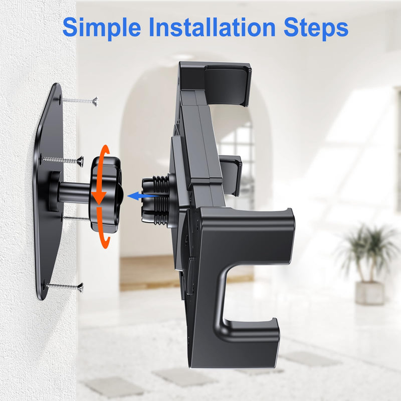 Aluminum Tablet Wall Mount, 360° Swivel, for 4.7-17.3" Tablets | 360° Rotation, Adjustable, for Fits iPad Pro/Air/Mini, Galaxy Tab & All 4.7-17.3" Tablets and Phones