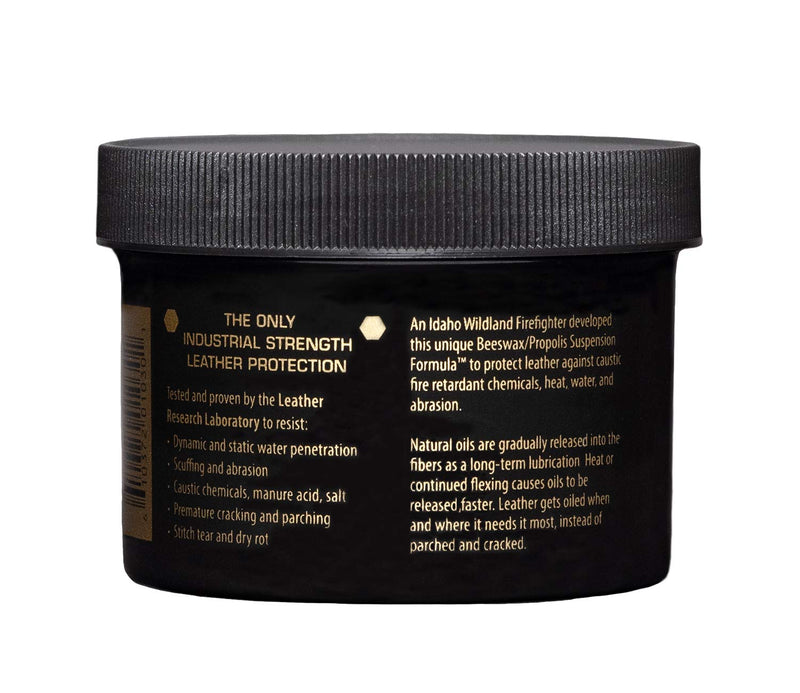 Obenauf's Heavy Duty LP Leather Preservative (8oz)- All Natural Beeswax Oil Conditioner- Rejuvenate Restore & Preserve Sunfaded or Cracked Boots Jackets Saddles Car Auto Upholstery Furniture- USA Made 8 Ounces