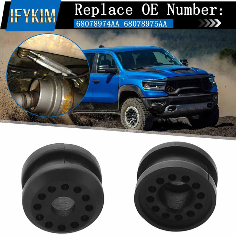 2PCS Transfer Case Linkage Control Lever Bushing Grommet, Compatible with Dodge Ram 1500 2500 3500 Shifter Linkage Bushing 2002-2010, with 2 E-Clips Replace Number 68078974AA 68078975AA