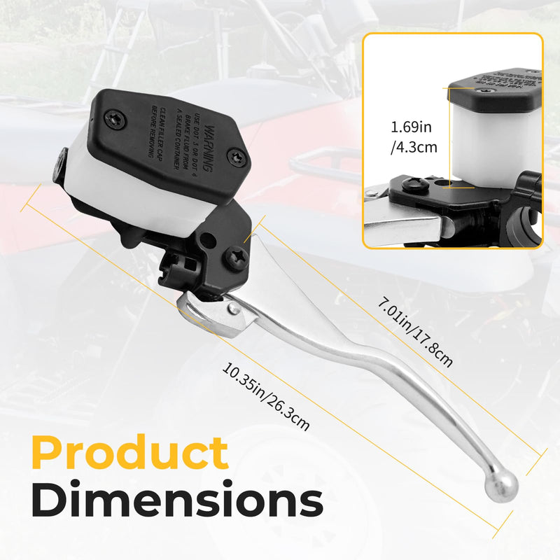 M MATI Left Handlebar Front Brake Master Cylinder for Arctic Cat ATV 250 300 375 400 500 Bearcat 454 0502-387