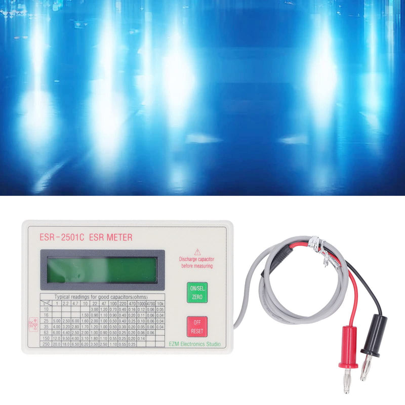 Capacitor Tester, Capacitance Meter LCD Display Meter with Smart Shutdown Function