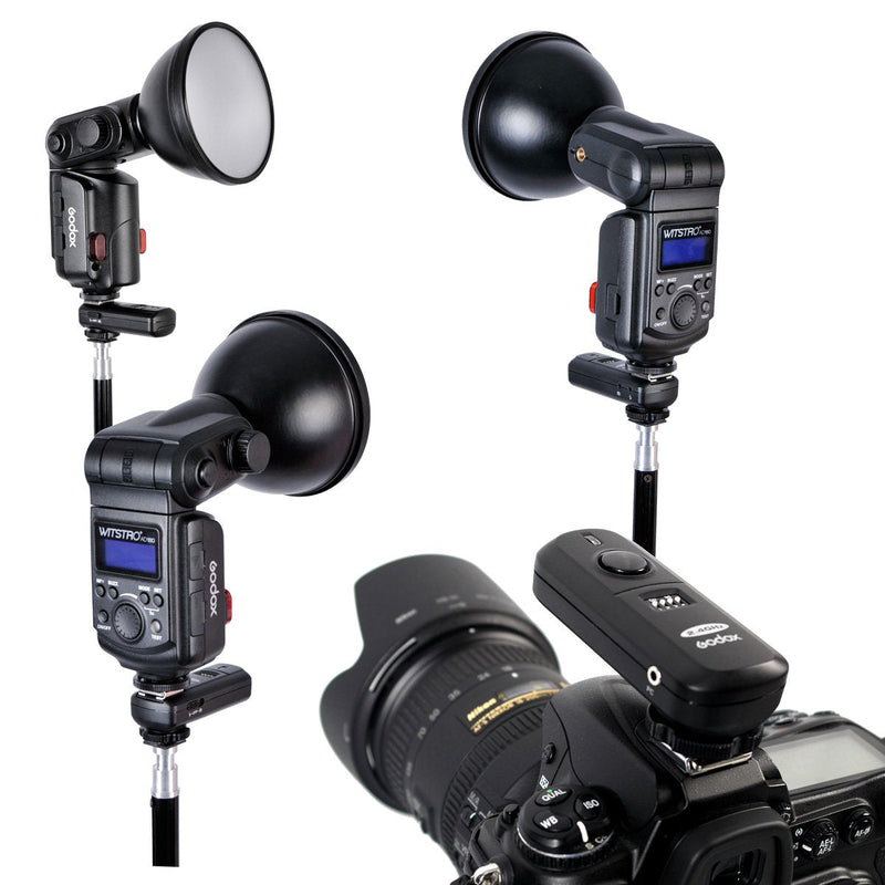 Godox FC-16 2.4Ghz 16 Channels Studio Remote Wireless Flash Trigger with Remote Receiver for Nikon Camera D3100 D3200 D600 D90 D800E D800 D700 D300S D300 D200 D7100 D7000 D5100 D5000 D4 D3S D3X D2Xs