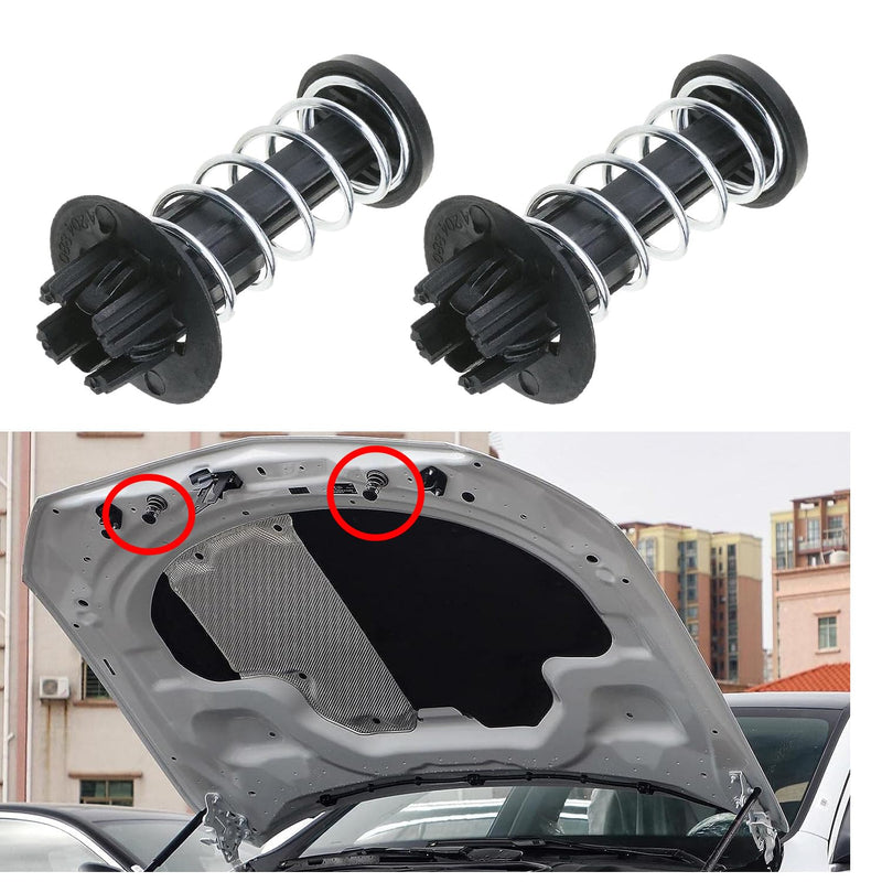 2Pcs Hood Catch Spring Safety Engine Hood Spring Compatible with 2008-2015 M-ercedes W204 W212 X204 C300 C350 A2048800227