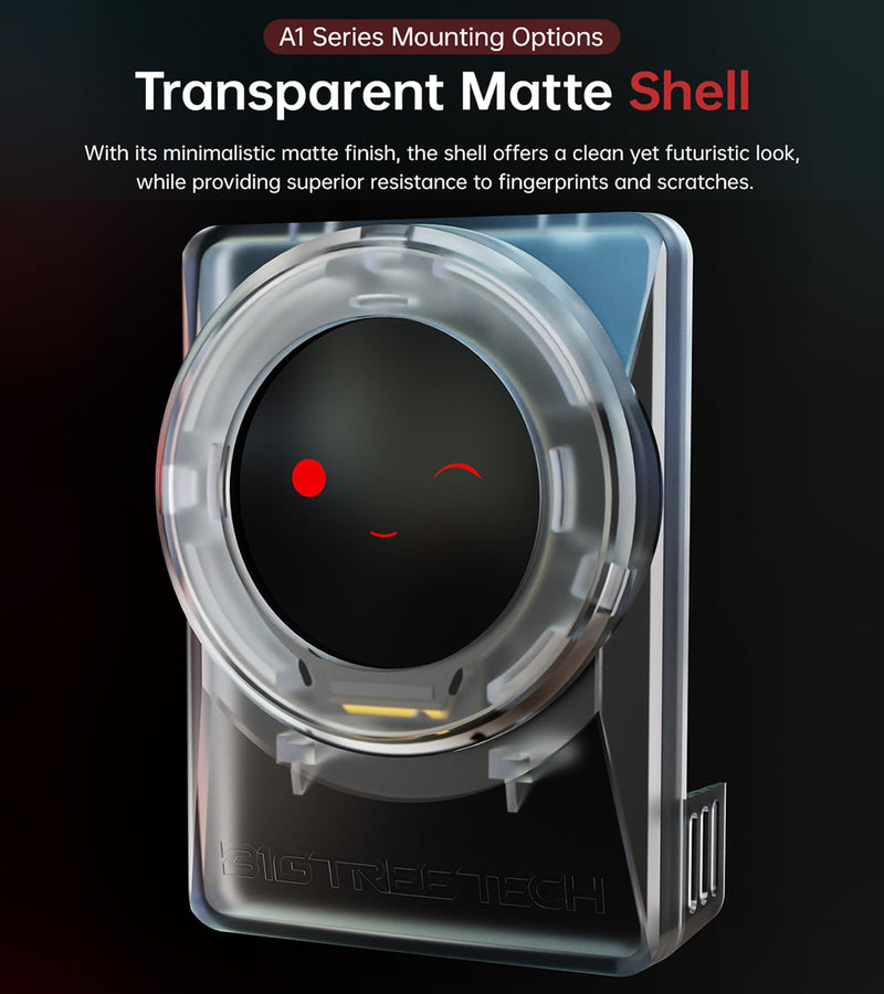 BIGTREETECH Panda KNOMI UI with Transparent Matte Shell, Toolhead Upgrade Kit for Bambu-Lab A1/A1 Mini/A2L Plug and Play, Provide Customized Shell Model Files (Print it Yourself) for P1S/P1P/X1C/X1E Knomi For A1/A1 Mini/A2L