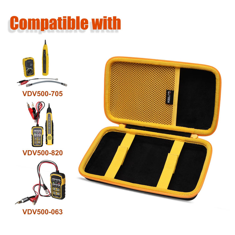 LTGEM Tester Case Compatible with Klein Tools VDV500-705 / VDV500-820 / VDV500-063 Wire Tracer Tone Generator and Probe Kit Continuity Tester (Case Only)