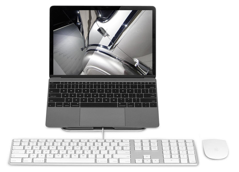Mount-It! Tilted Laptop Riser for MacBook and iPad Pro - Ergonomic Laptop and Tablet Wedge - Notebook Cooling Stand for MacBook Pro, Chromebook, iPad Pro, Drawing Tablets with 11"-15" Screens
