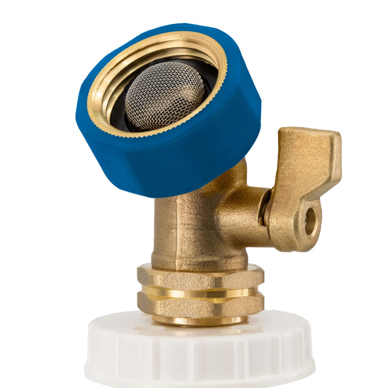 RecPro RV Secure Hands Free Water Tank Fill | Clear Tube | Brass Shut-Off | City Water Fill